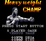 Heavy Weight Champ Title Screen
